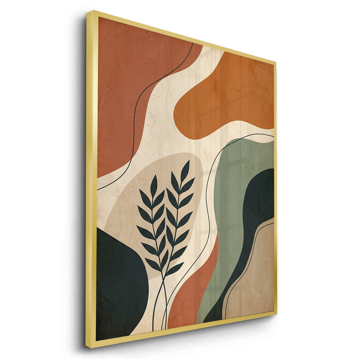 Boho Abstract Leaves - Fine Art