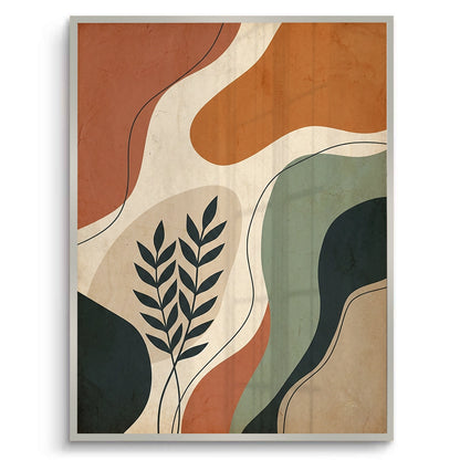 Boho Abstract Leaves - Fine Art
