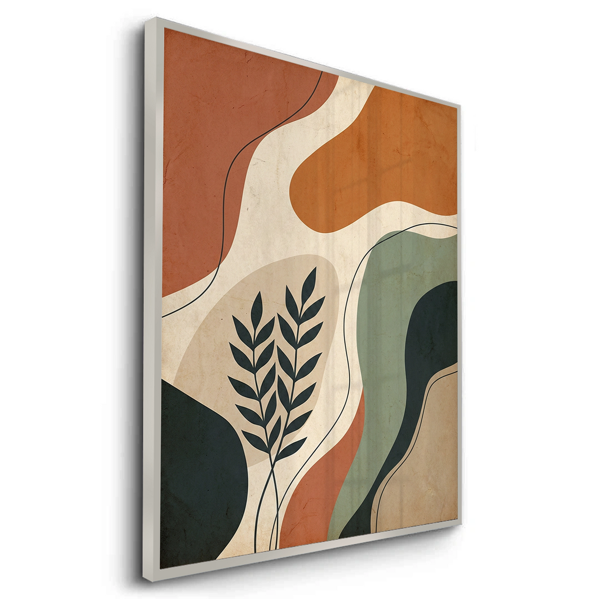 Boho Abstract Leaves - Fine Art