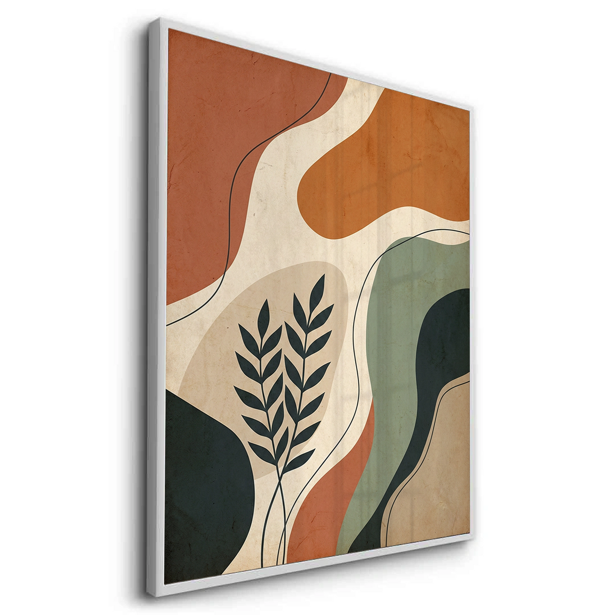 Boho Abstract Leaves - Fine Art