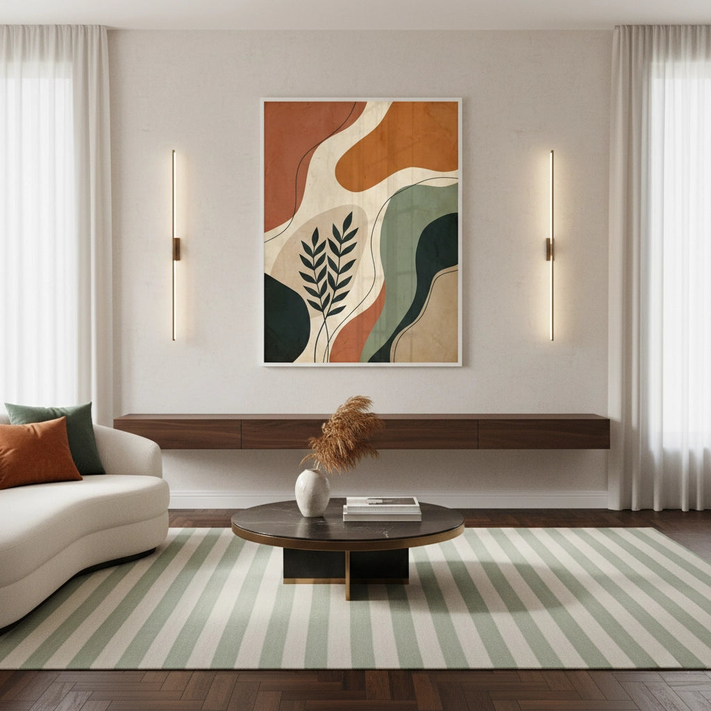 Boho Abstract Leaves - Fine Art