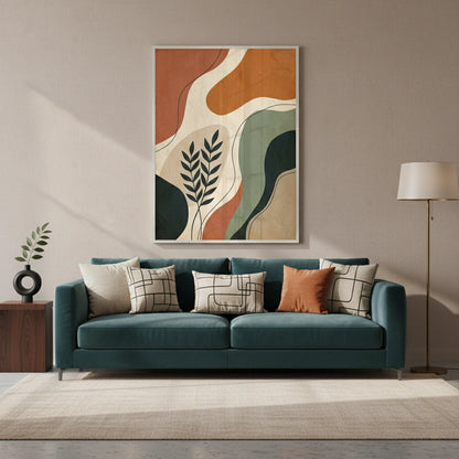 Boho Abstract Leaves - Fine Art
