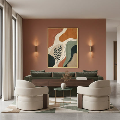 Boho Abstract Leaves - Fine Art