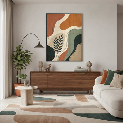 Boho Abstract Leaves - Fine Art