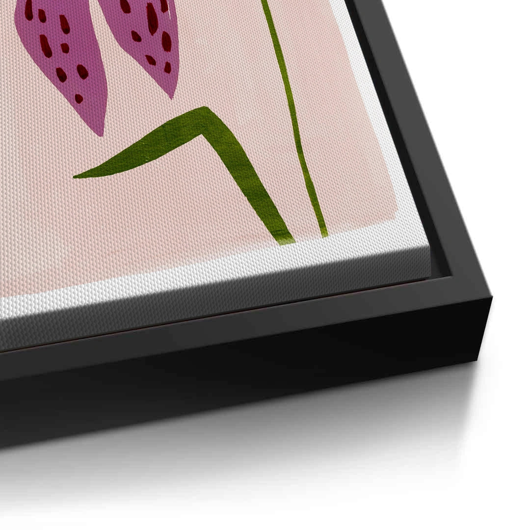 2Boho Abstract Purple Flower - Canvas