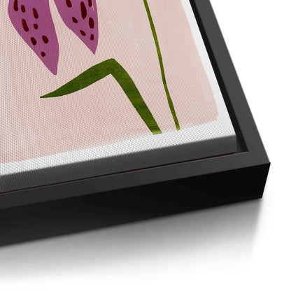 Boho Abstract Purple Flower - Canvas