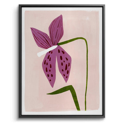 Boho Abstract Purple Flower - Canvas