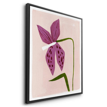 Boho Abstract Purple Flower - Canvas