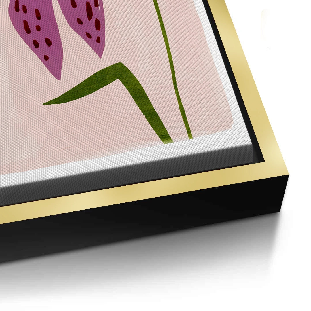 2Boho Abstract Purple Flower - Canvas