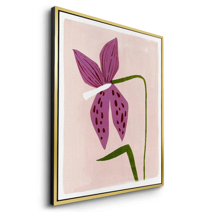 Boho Abstract Purple Flower - Canvas