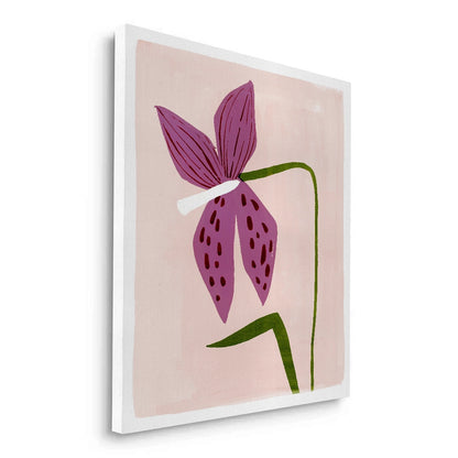 Boho Abstract Purple Flower - Canvas