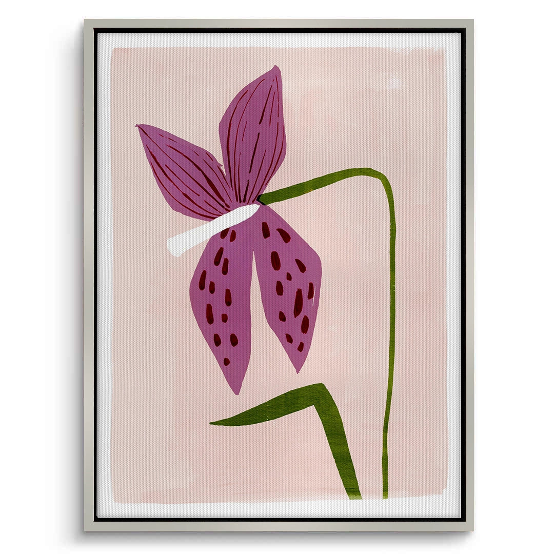 2Boho Abstract Purple Flower - Canvas