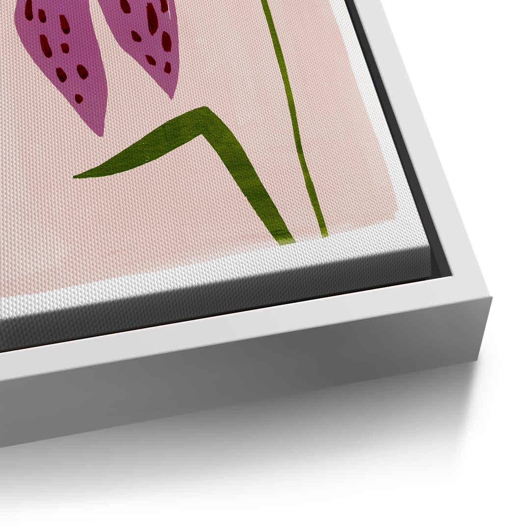 2Boho Abstract Purple Flower - Canvas