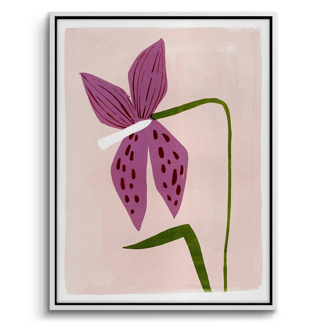 2Boho Abstract Purple Flower - Canvas