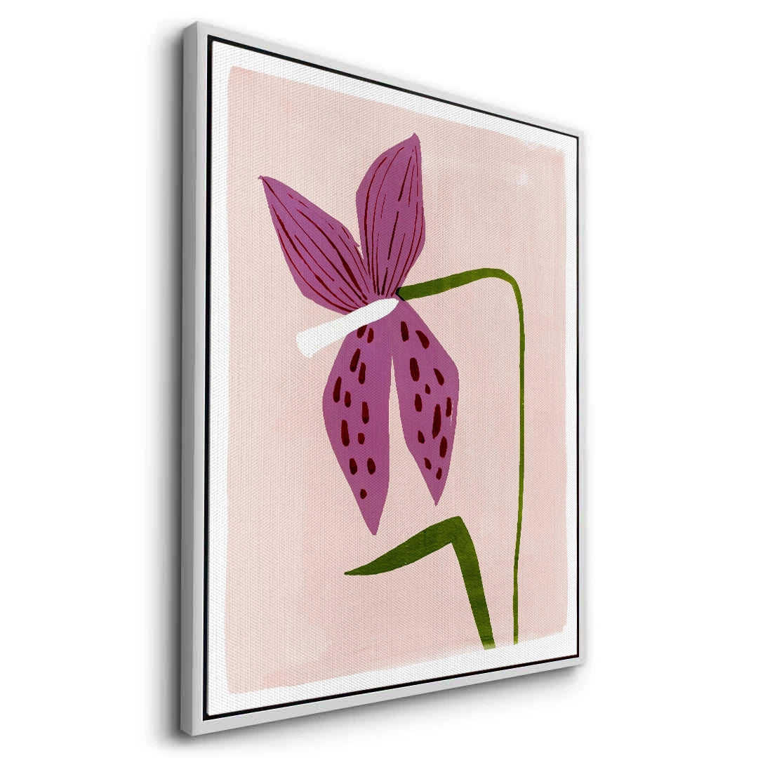 2Boho Abstract Purple Flower - Canvas