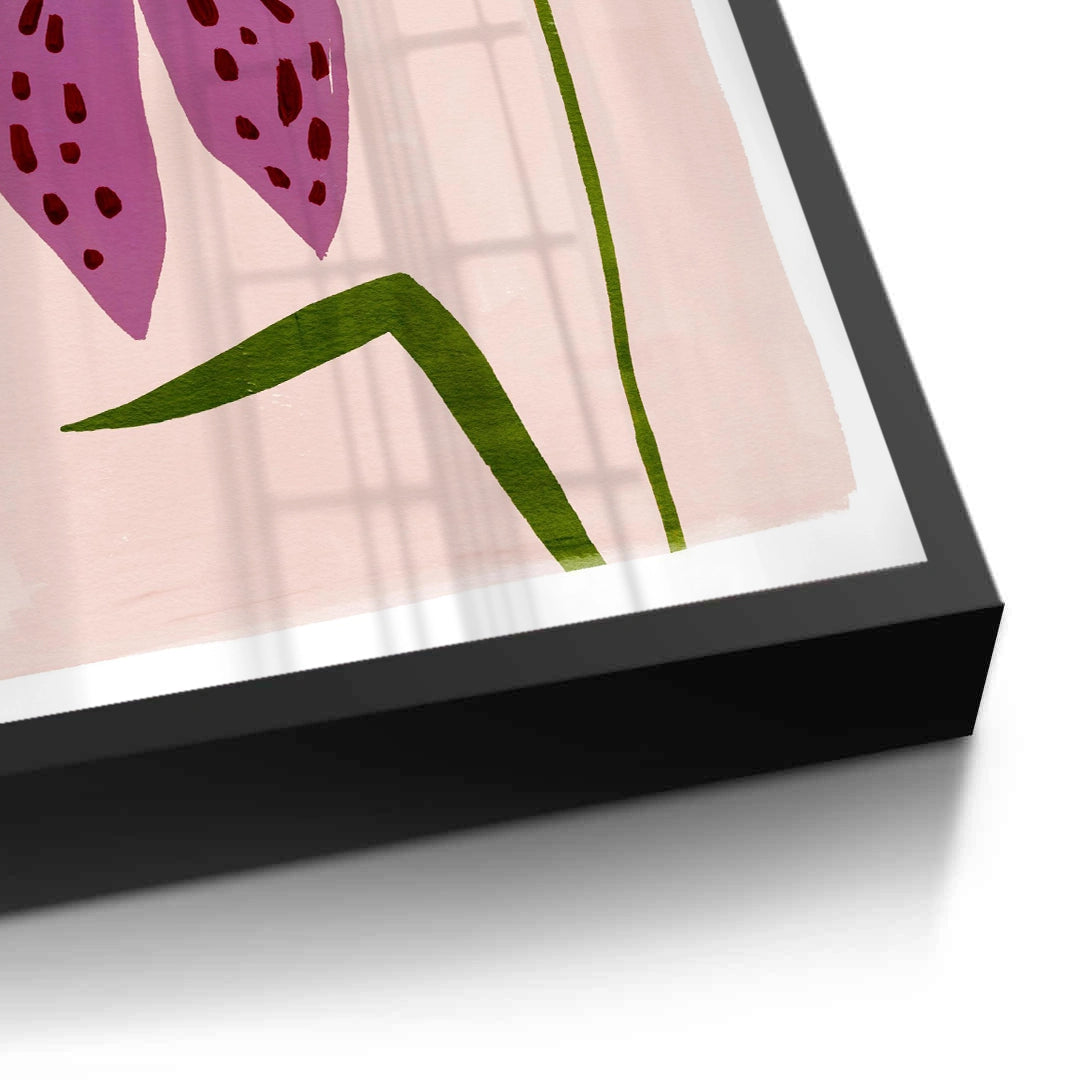 2Boho Abstract Purple Flower - Fine Art