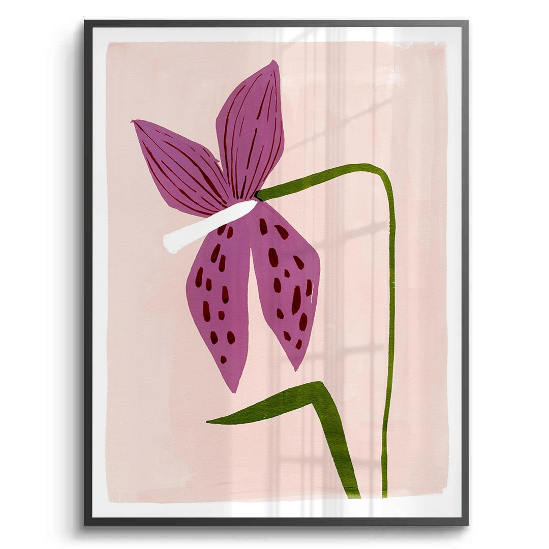 2Boho Abstract Purple Flower - Fine Art