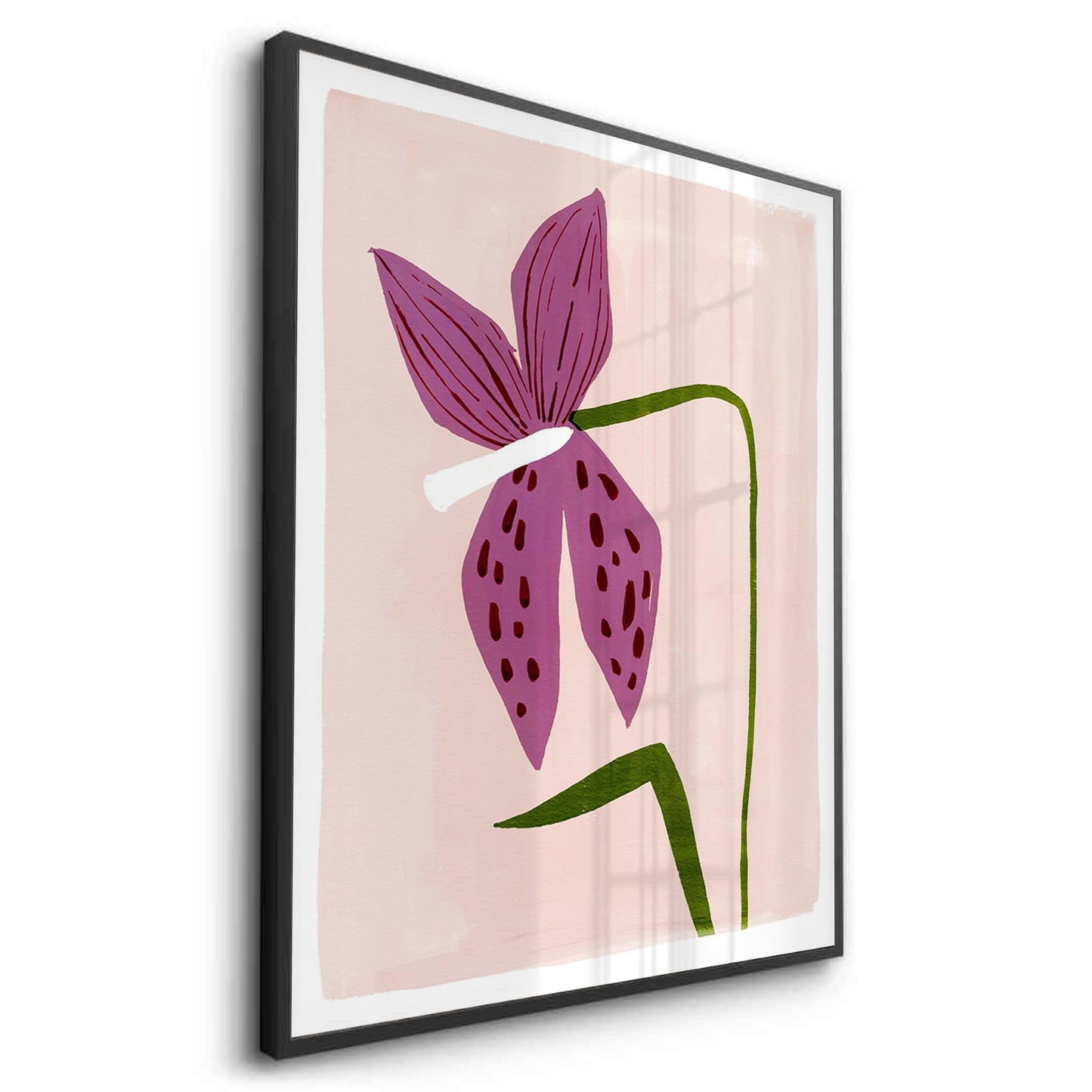 2Boho Abstract Purple Flower - Fine Art