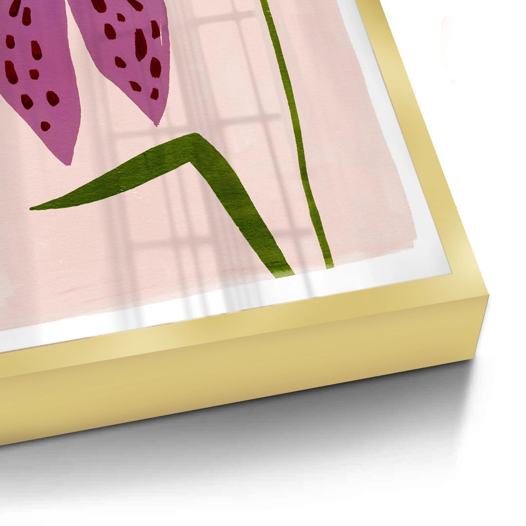 2Boho Abstract Purple Flower - Fine Art