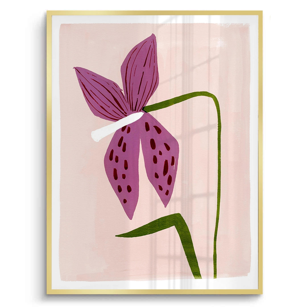 2Boho Abstract Purple Flower - Fine Art