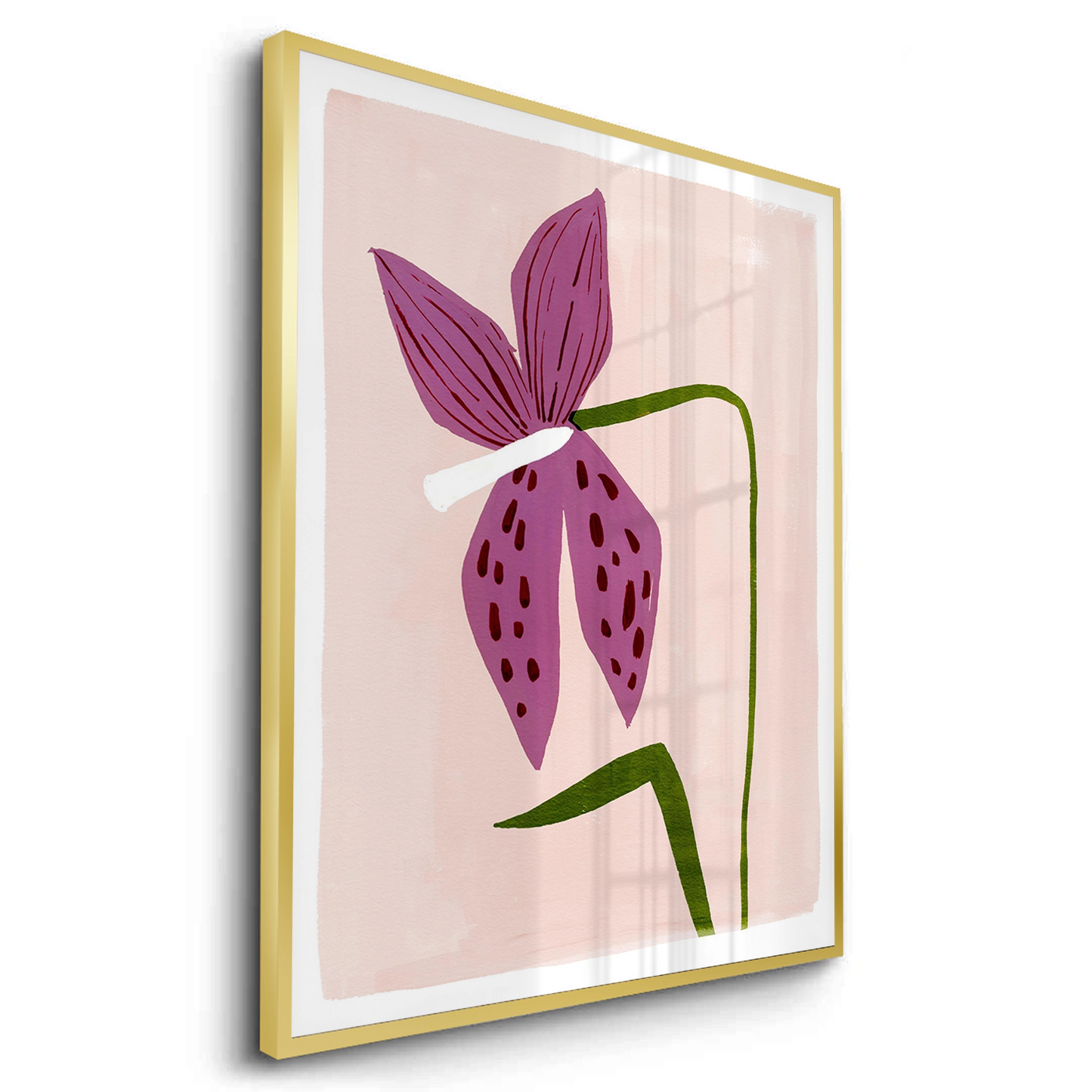 2Boho Abstract Purple Flower - Fine Art