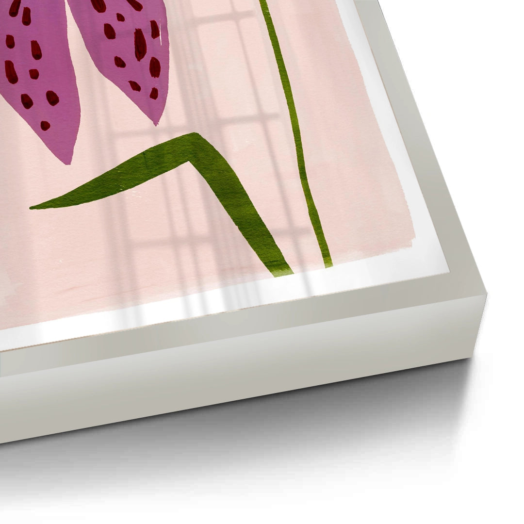 2Boho Abstract Purple Flower - Fine Art