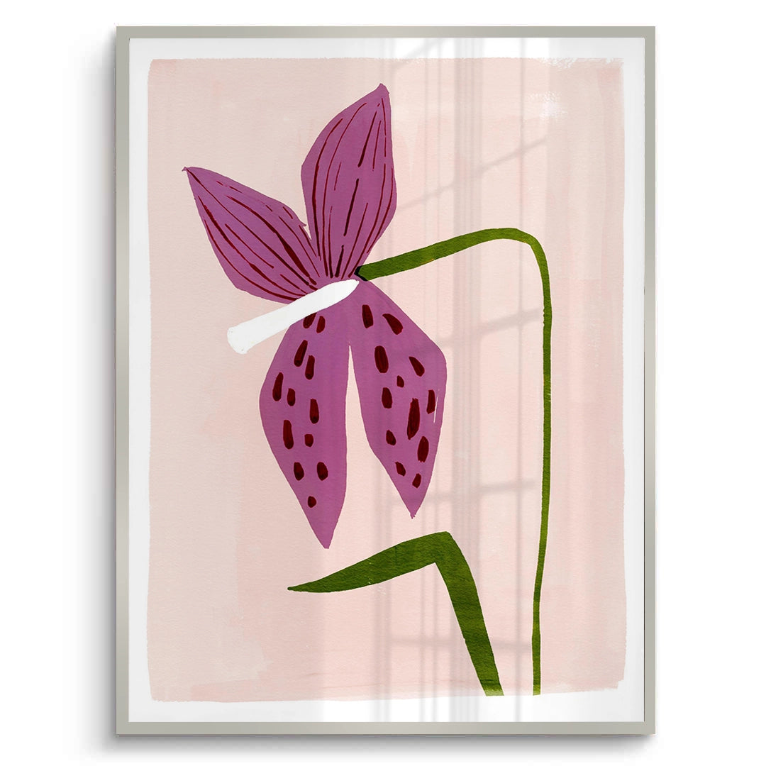 2Boho Abstract Purple Flower - Fine Art