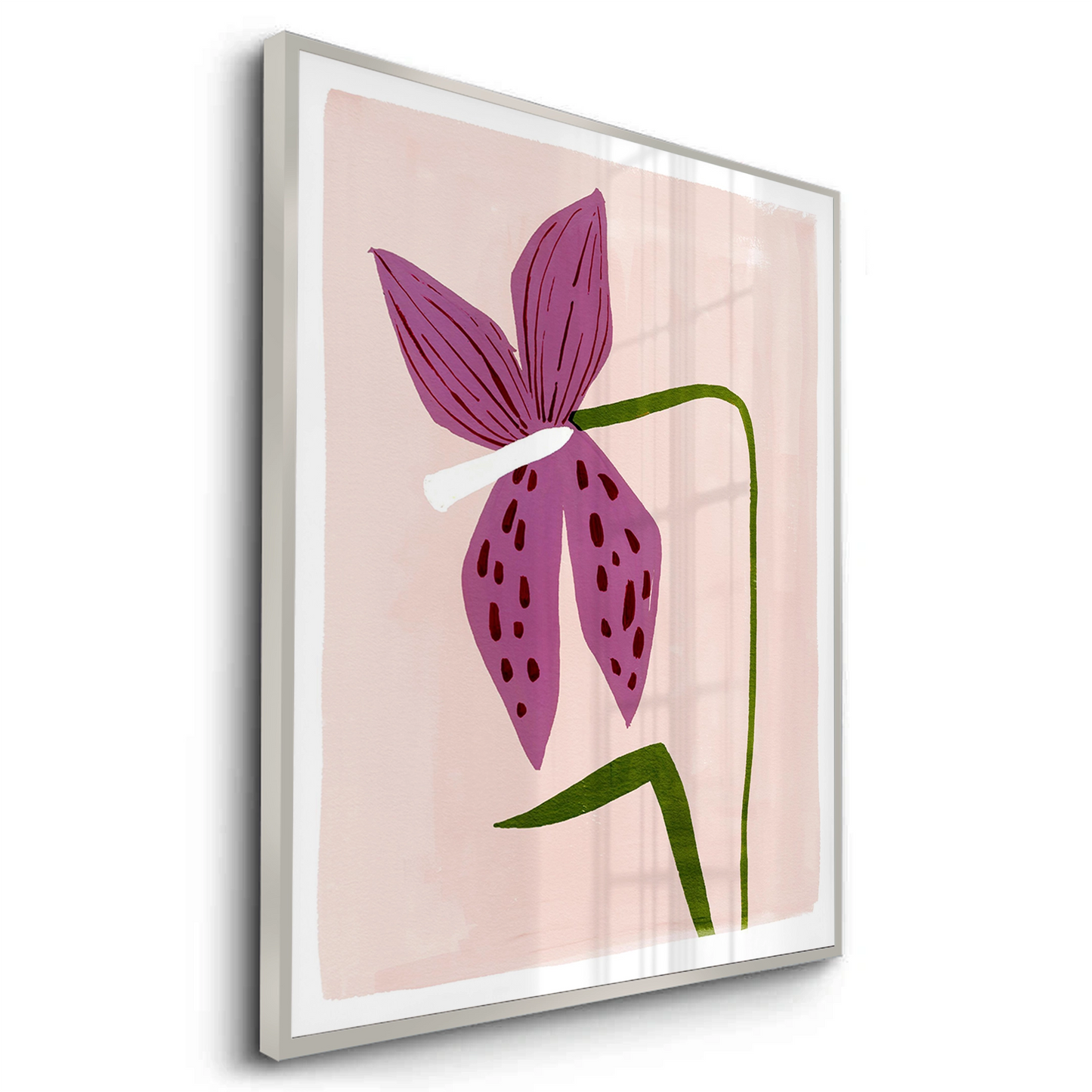 2Boho Abstract Purple Flower - Fine Art