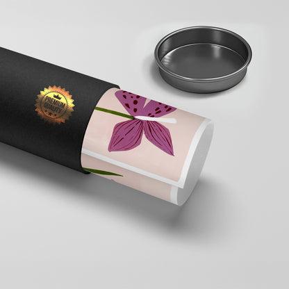 Boho Abstract Purple Flower - Poster