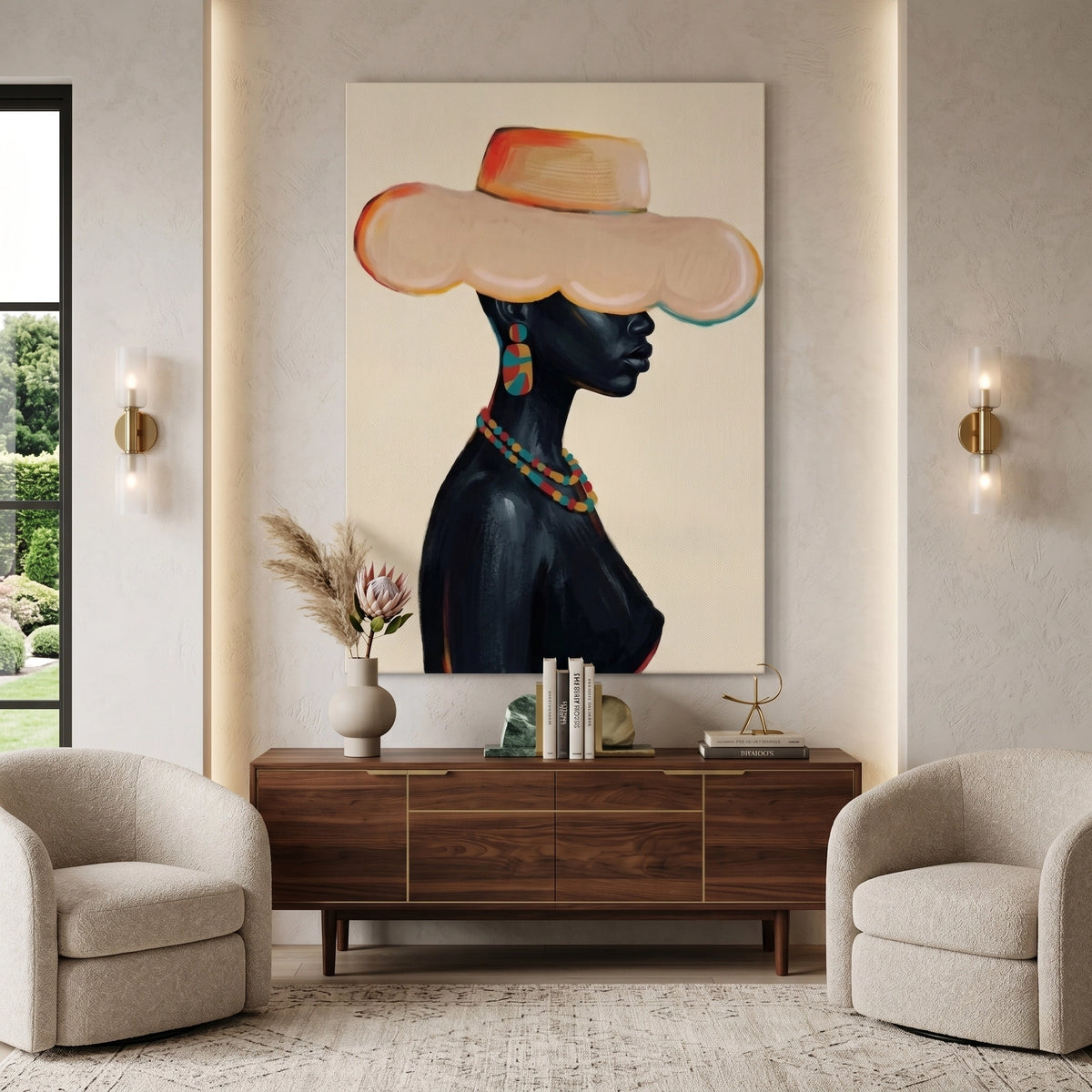 Boho African Woman - Canvas