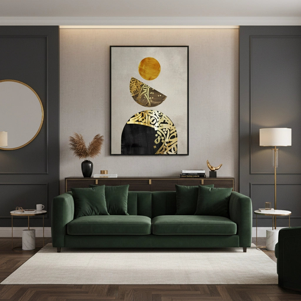 Boho Arabic Script - Canvas