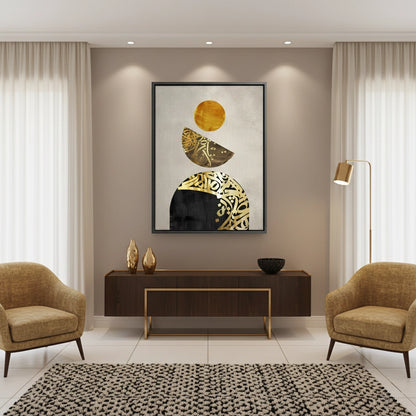 Boho Arabic Script - Canvas