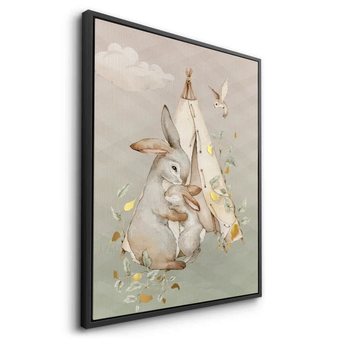 2Boho Bunny Love - Canvas
