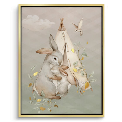 Boho Bunny Love - Canvas