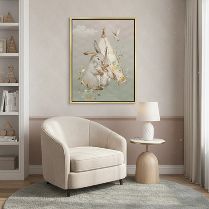 Boho Bunny Love - Canvas