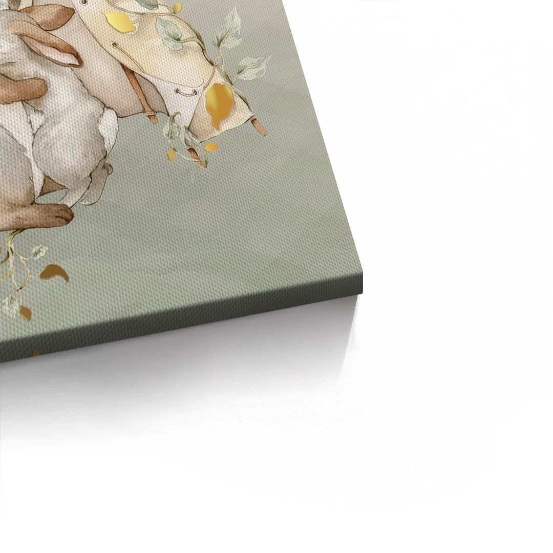 2Boho Bunny Love - Canvas