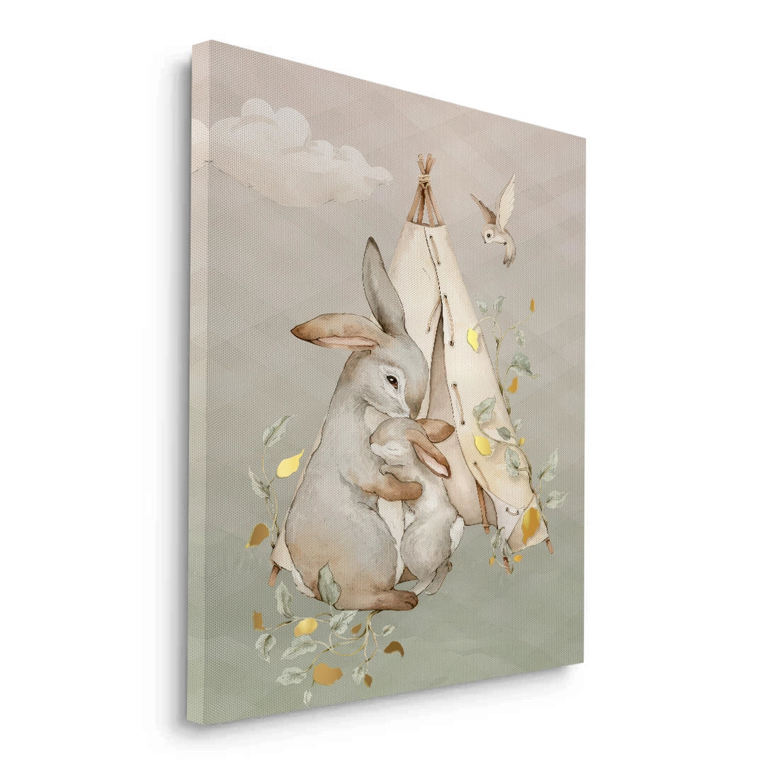 2Boho Bunny Love - Canvas