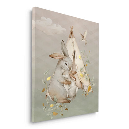 Boho Bunny Love - Canvas