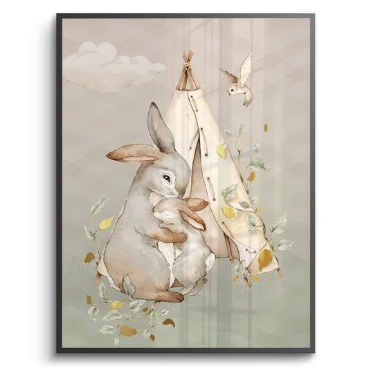 Boho Bunny Love - Fine Art
