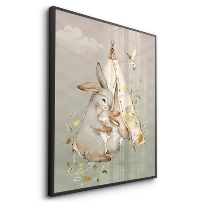Boho Bunny Love - Fine Art