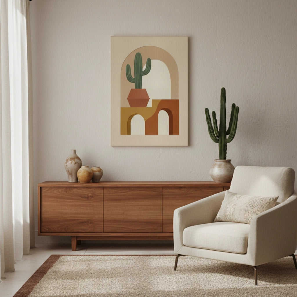 2Boho Cactus - Canvas