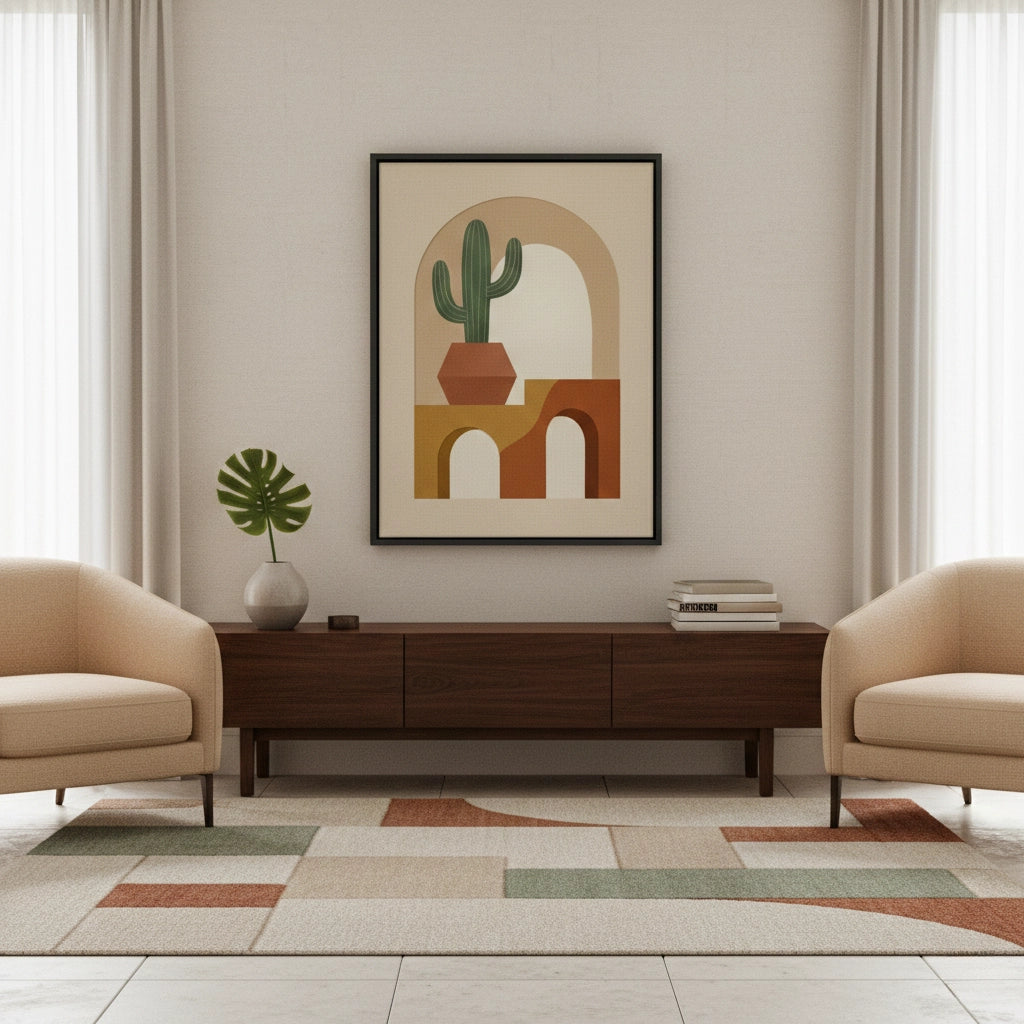 2Boho Cactus - Canvas