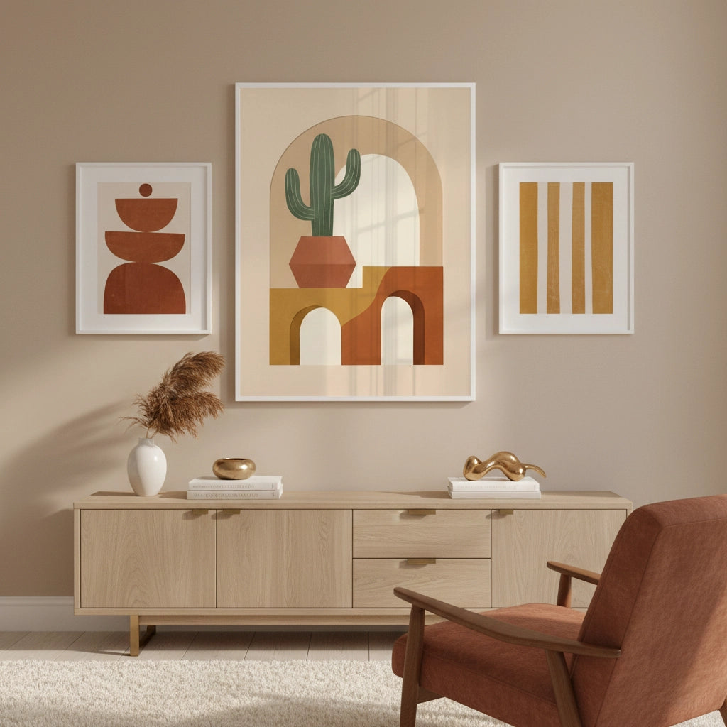 2Boho Cactus - Fine Art