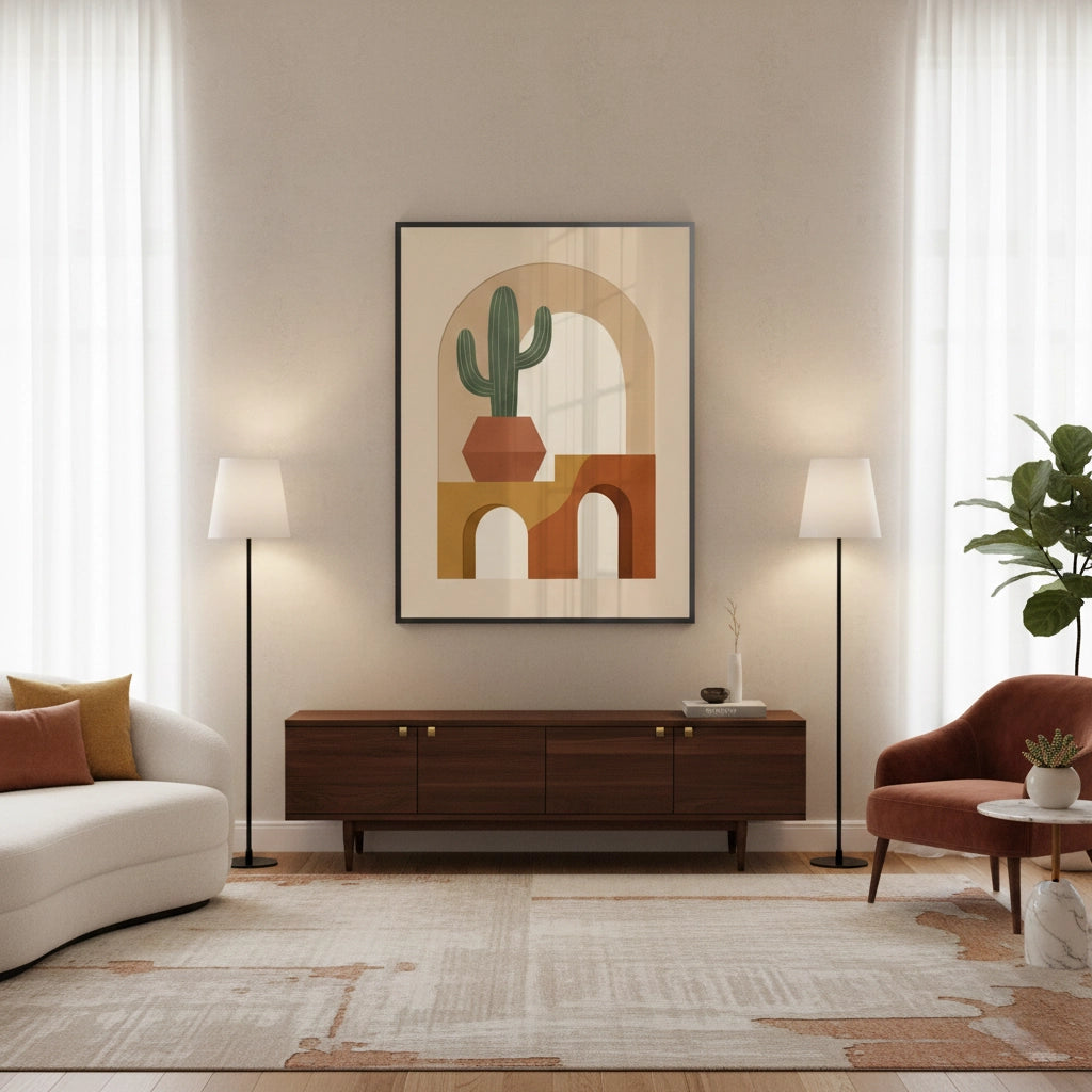 2Boho Cactus - Fine Art