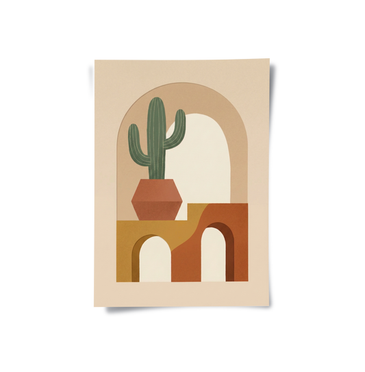 Boho Cactus - Poster
