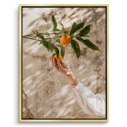 Boho Citrus Branch - Canvas