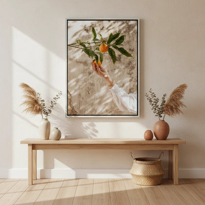 Boho Citrus Branch - Canvas