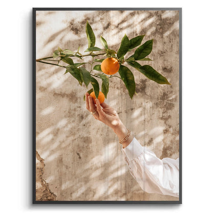 Boho Citrus Branch - Fine Art
