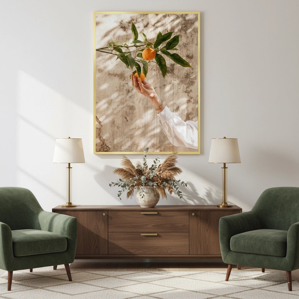 2Boho Citrus Branch - Fine Art