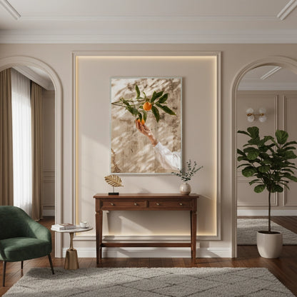 Boho Citrus Branch - Fine Art